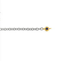 Bracciale Dédié in Titanio Zaffiro sintetico BRD2606 ZB 003 GI